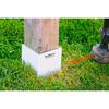 Post Shields. Post Shields Inc. 6 in. H X 4 in. W X 4 in. L Plastic White Fence Post Protection 5282712030